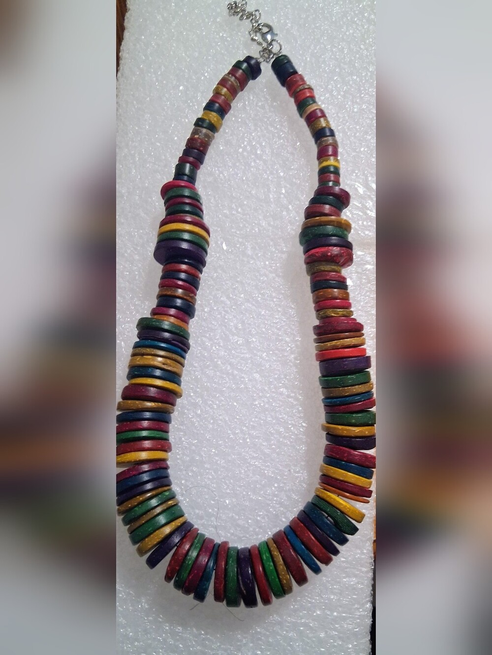 Multicolor Disc Bead Necklace - Women Jewelry